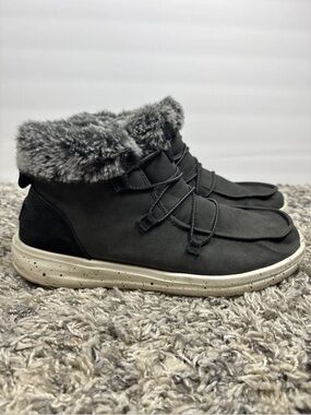 Hey Dude Eloise Women’s Boots Black Size 9 Comfort Casual All Seasons